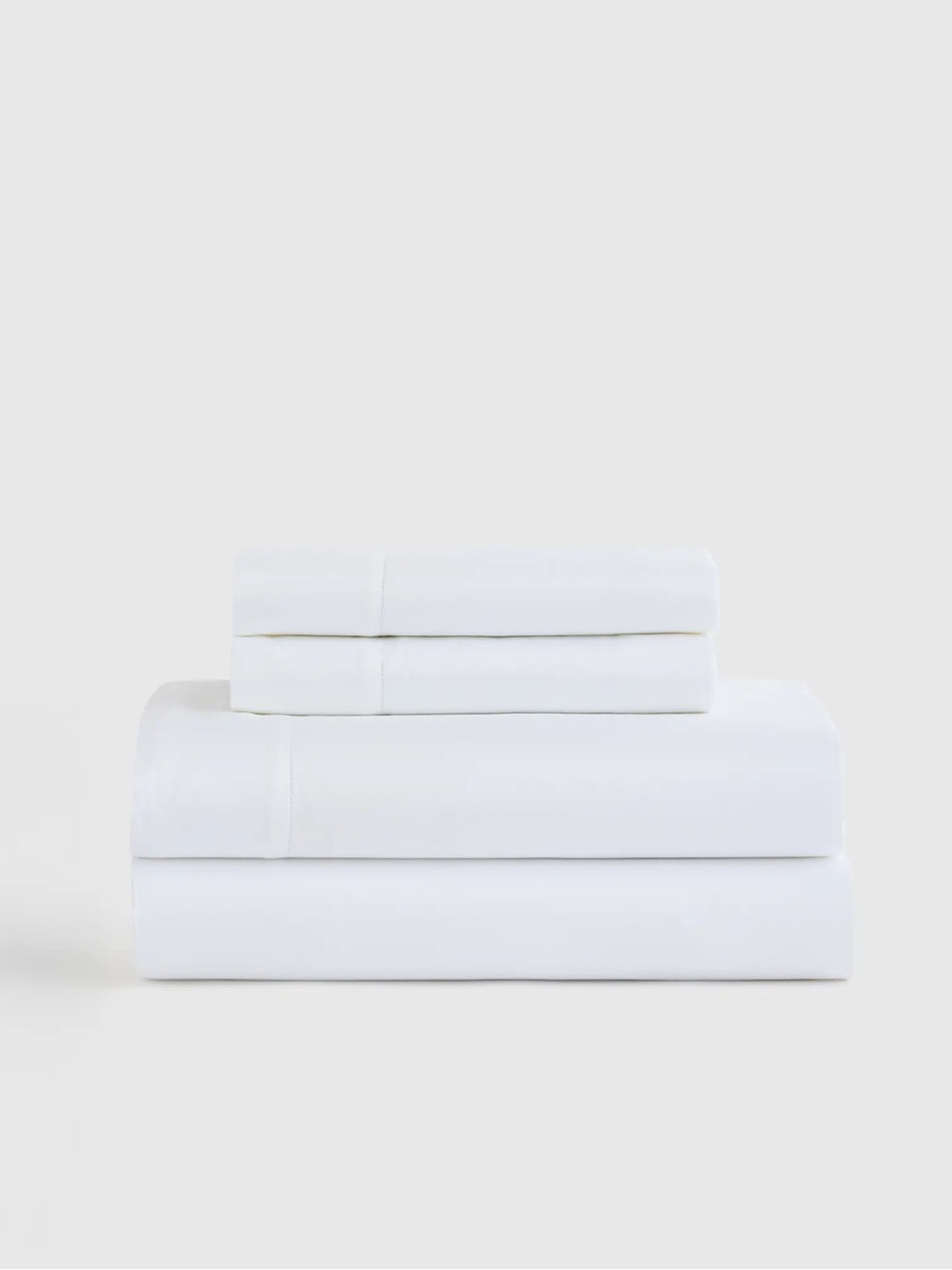 New Quince Signature Giza Cotton Sateen Sheet Set Full Size MSRP $144 - White
